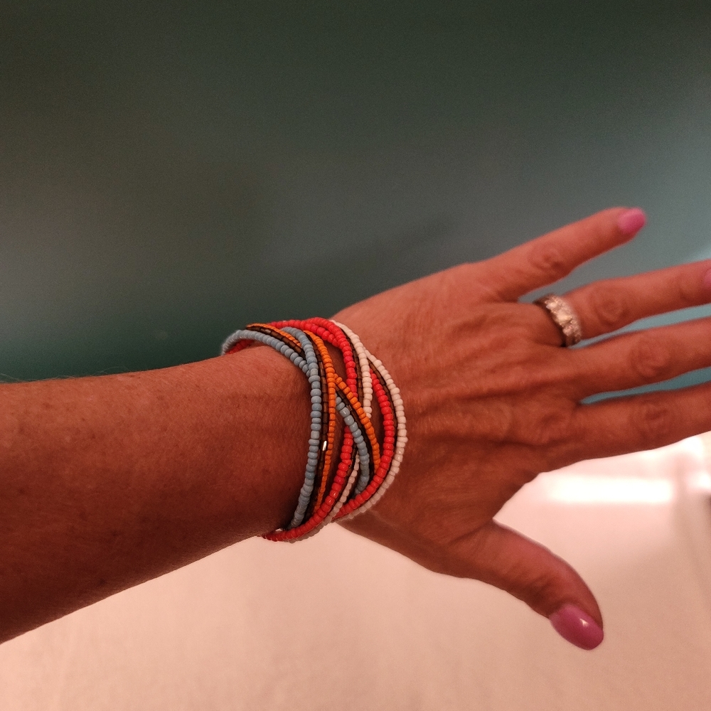 Handmade Seed Beads Cuff